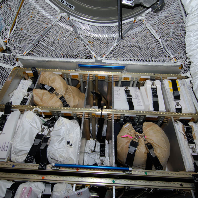 Solid waste packed onto ATV-3